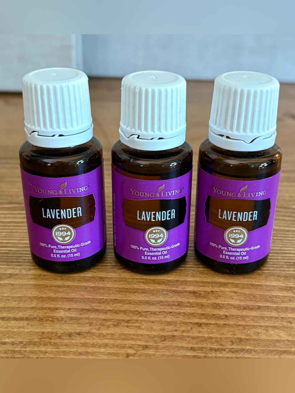 Lot of 3 Young Living Essential Oils Lavender 15ml x3 = 45 ml Total
